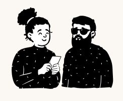 Two people together
